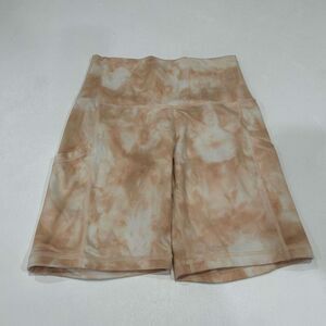 Offline by Aerie High Rise Bike Shorts Size Small Tie Dye Pocket Activewear